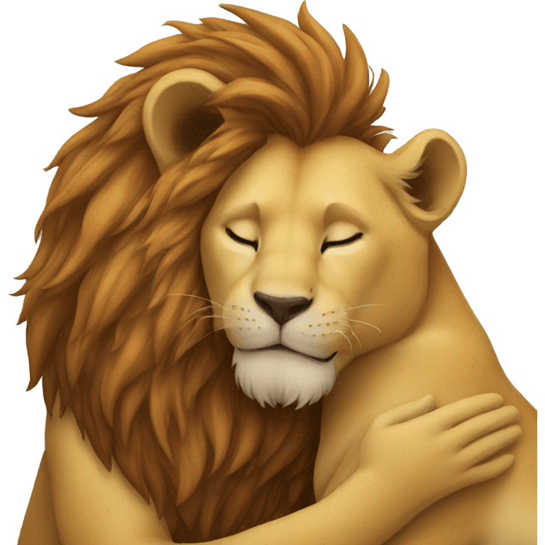 Lion kiss emoji