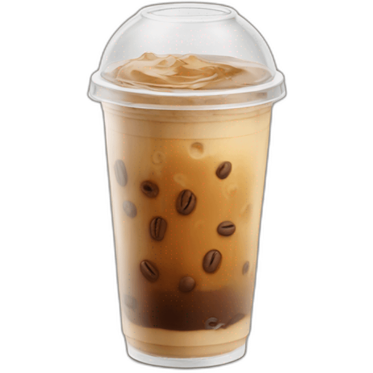 dome lid iced coffee emoji