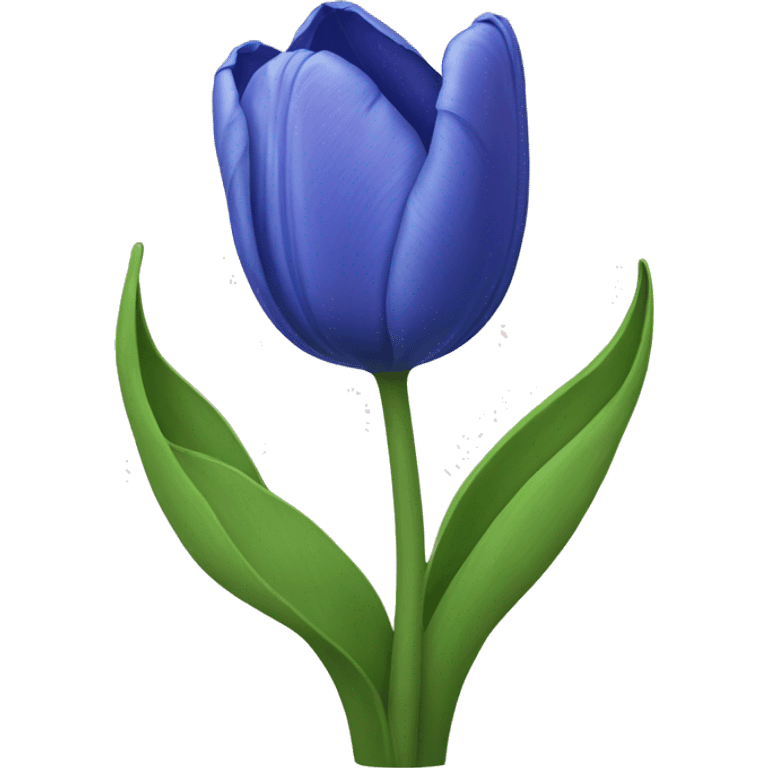 blue tulip emoji