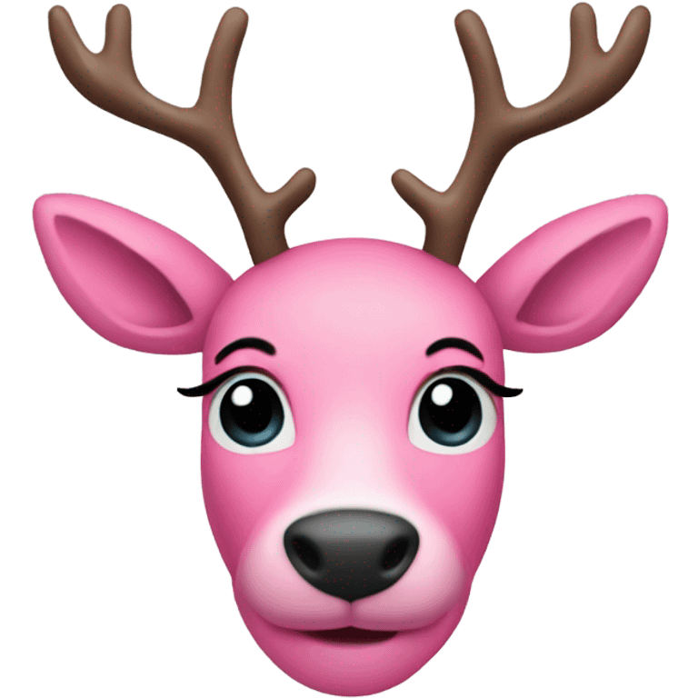 pink raindeer emoji