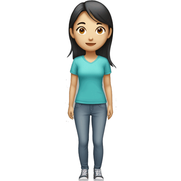  asian girl standing emoji