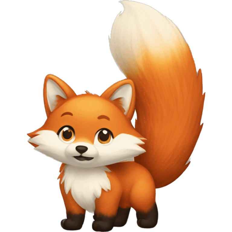 Fox fluffy tail emoji