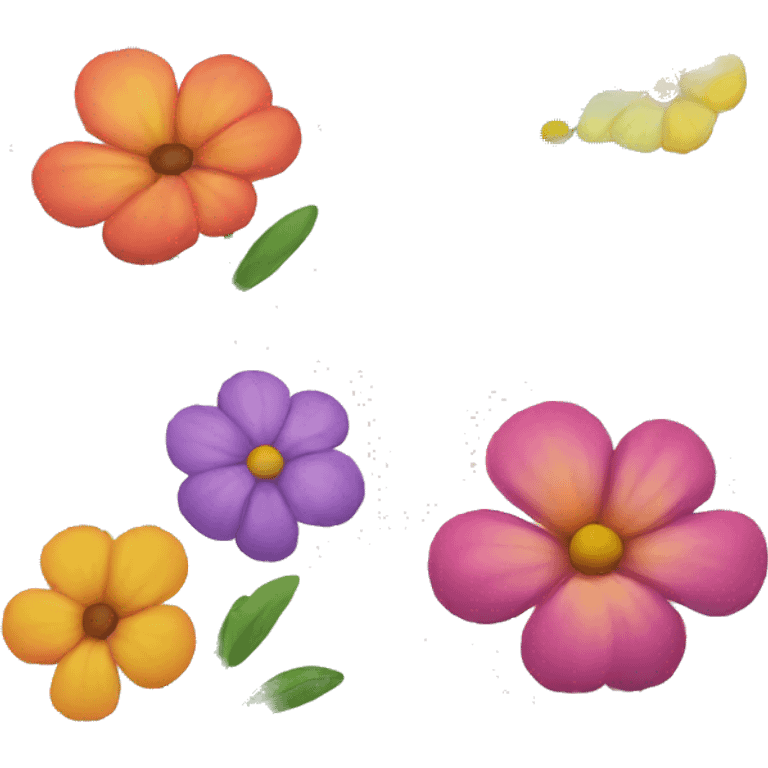 flower with different colors emoji