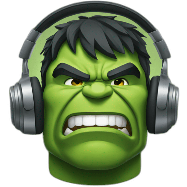 HEADPHONES HULK emoji