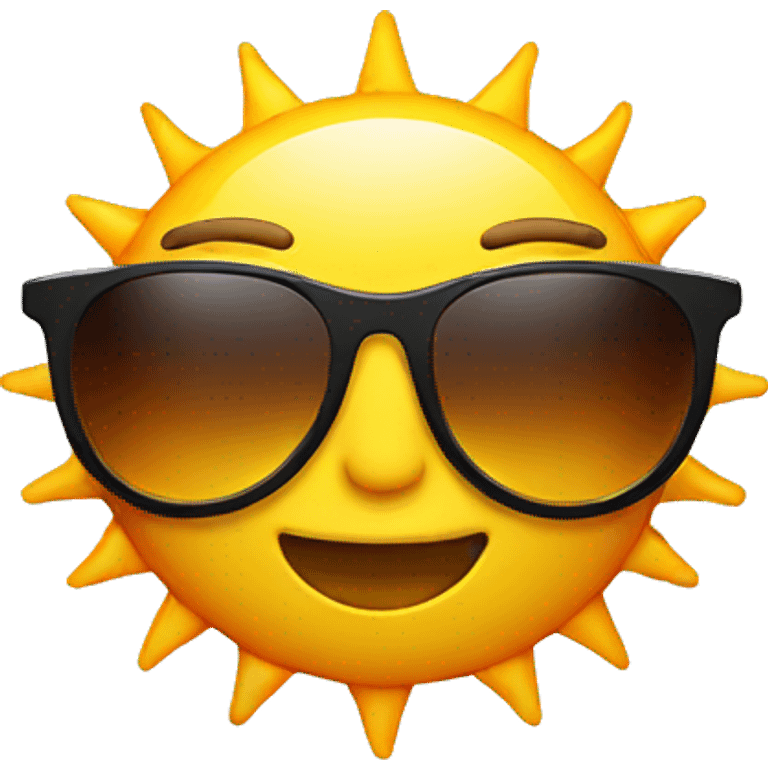 sun with sunglasses emoji