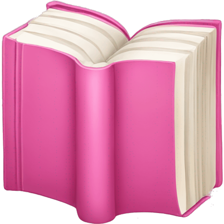 Pink book emoji