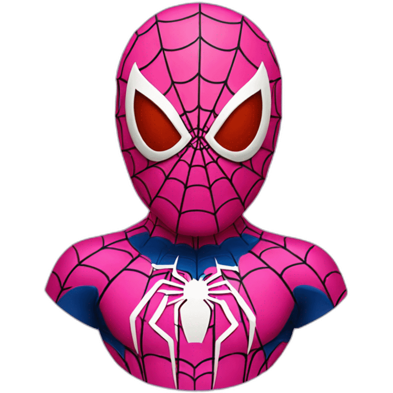 Spiderman with a pink suit emoji