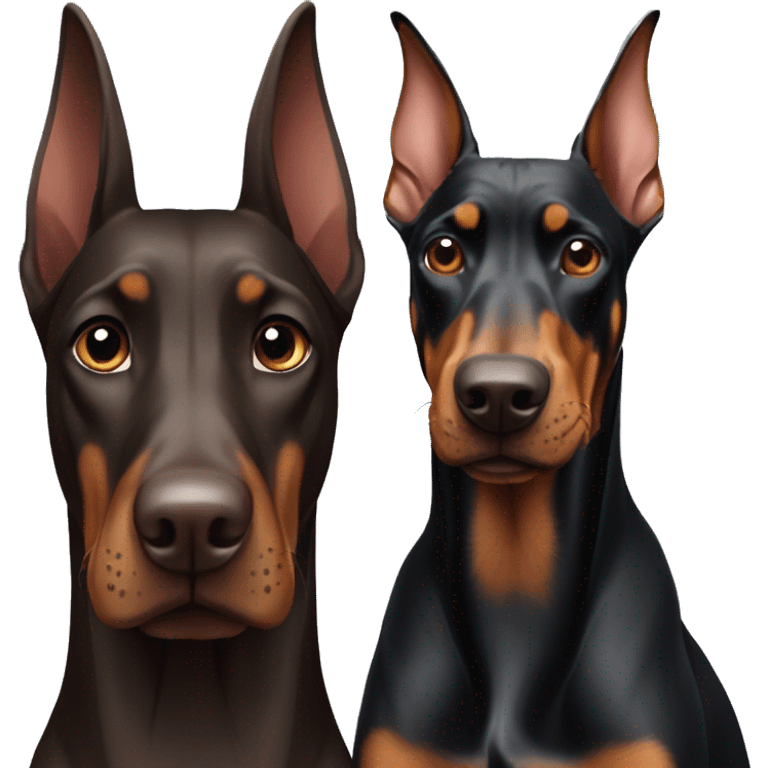 Doberman and Doberman  emoji