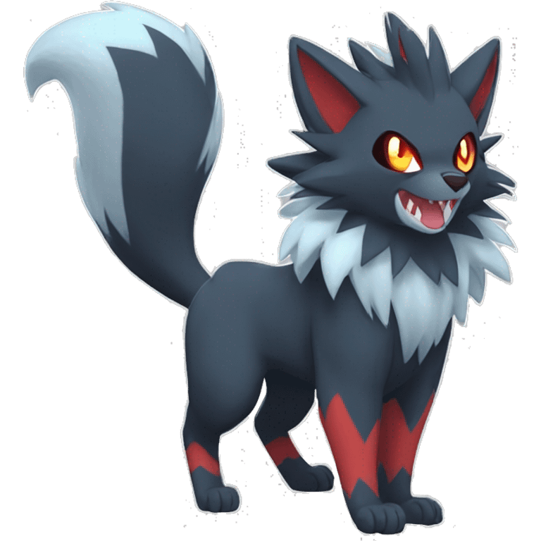 Torracat-Zoroark-Mightyena-Zorua full body emoji