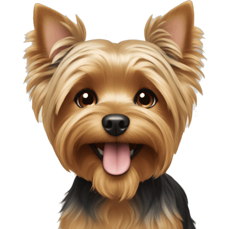 yorkshire terrier smiling emoji