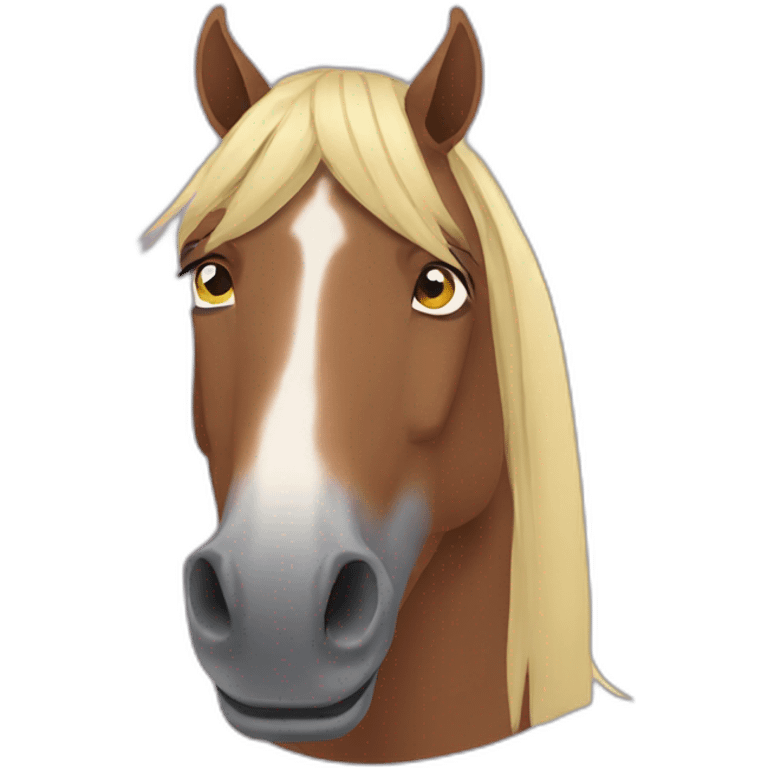 horse Bojack cartoon character emoji