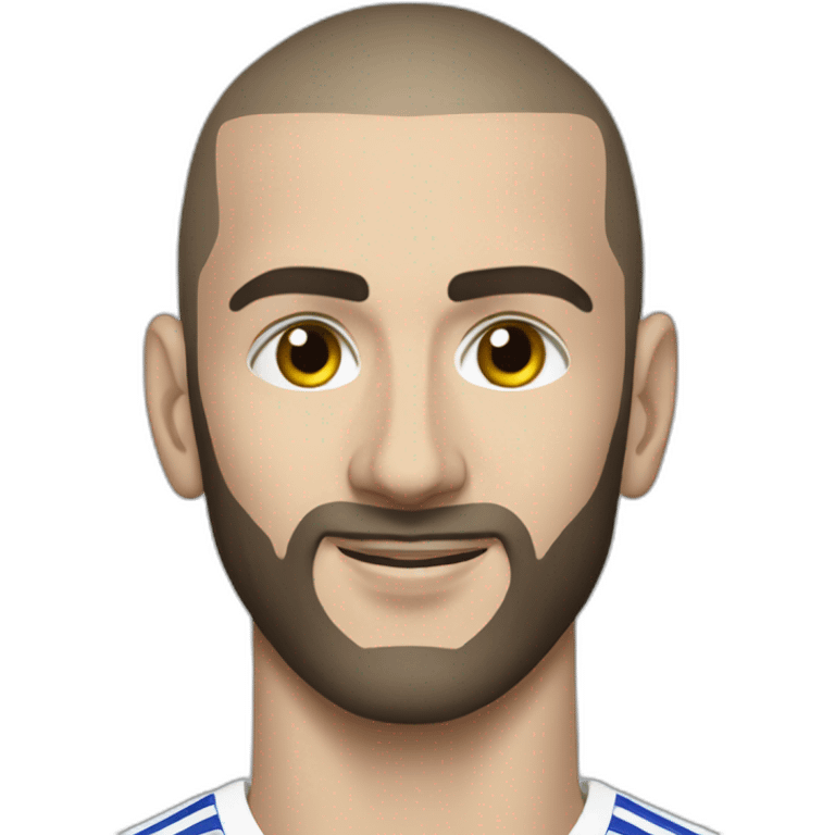 benzema portrait realistic football player emoji