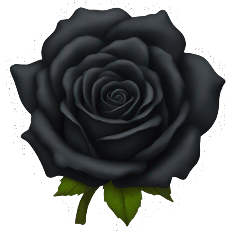 A black rose emoji