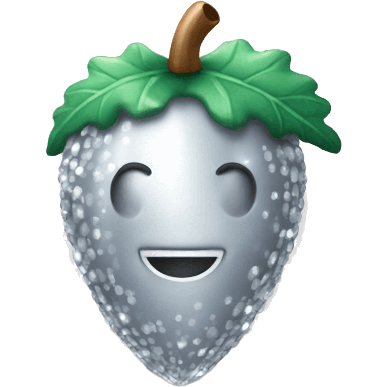 sparkling Silver Acorn emoji