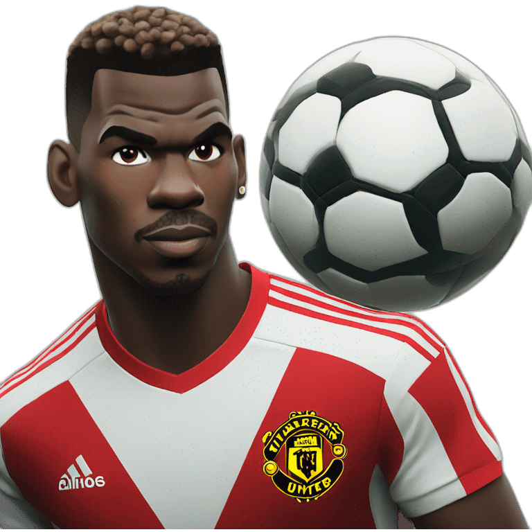 Paul pogba shot a ball the match emoji