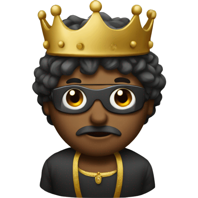 King with a blindfold emoji