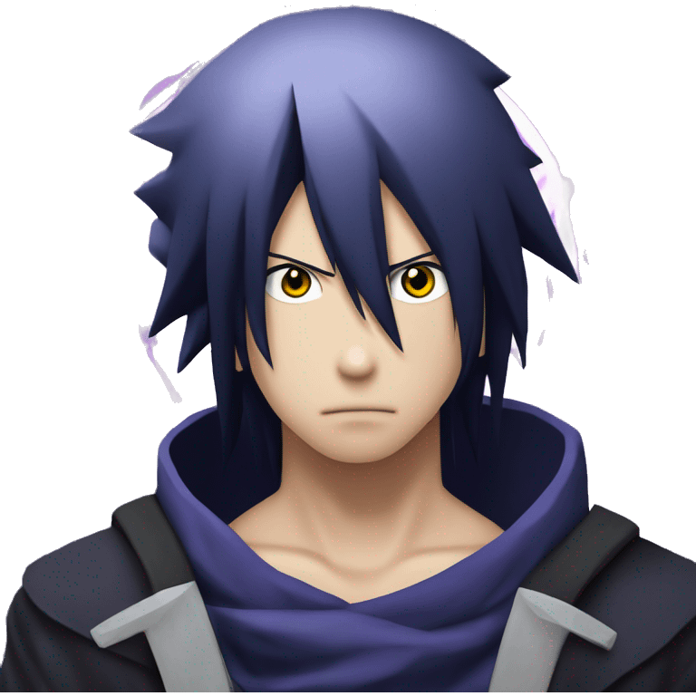 Sasuke Uchiha with Rinnegan emoji