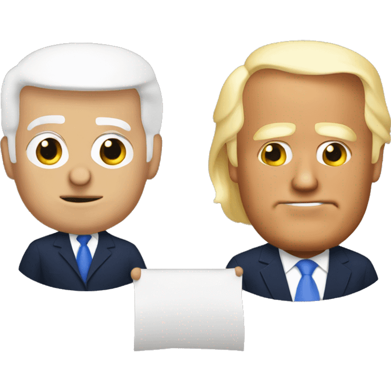 Trump and Biden  emoji