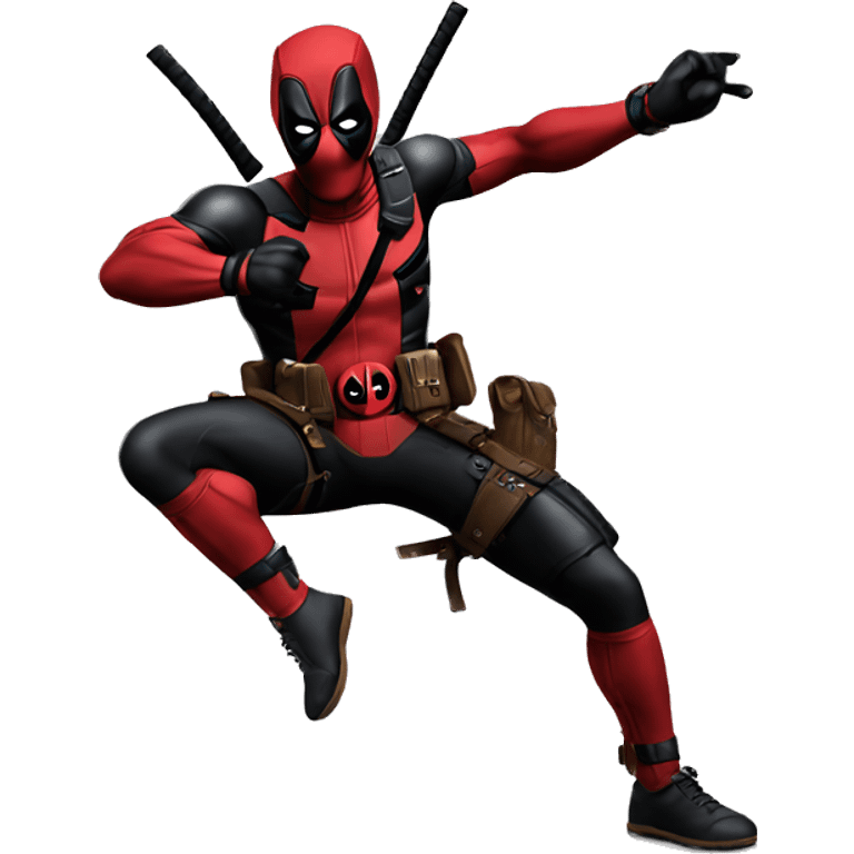 Deadpool dancing emoji