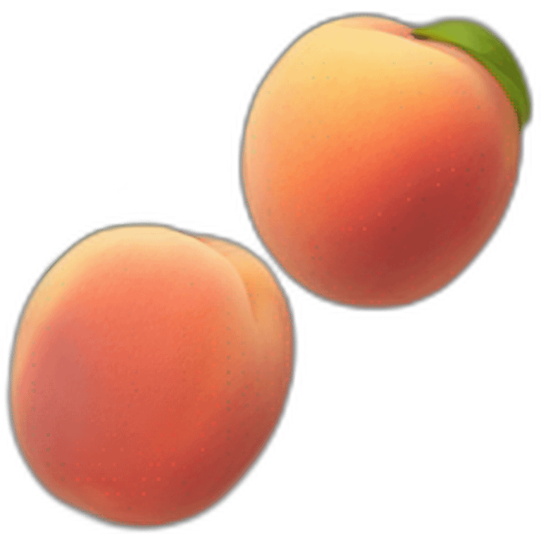 Peach showoff emoji