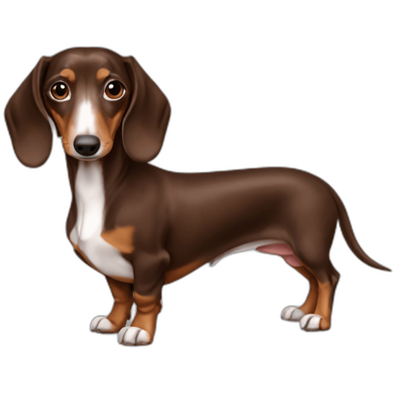 dachshund chocolate pies blancos emoji