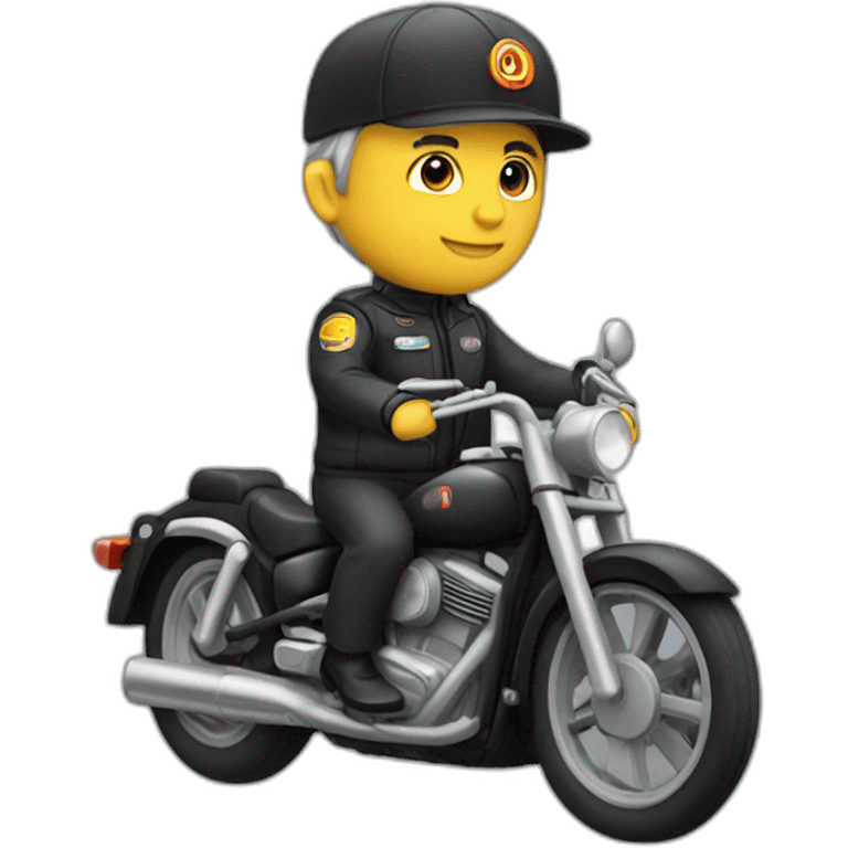 Conducteur de moto emoji