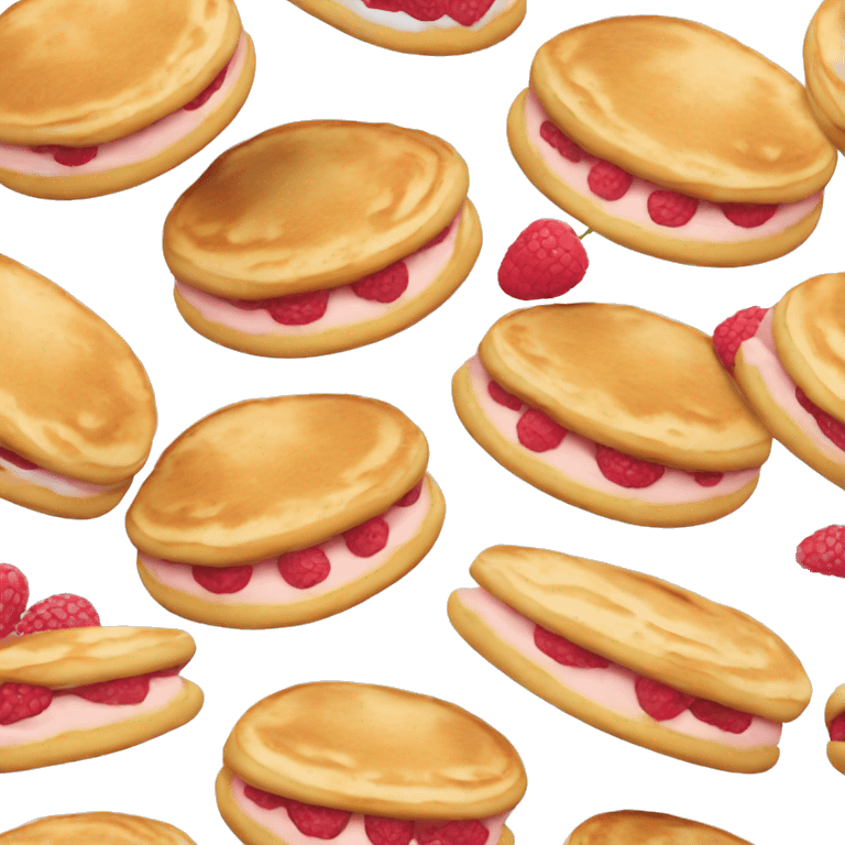 pancakes light pink berry emoji