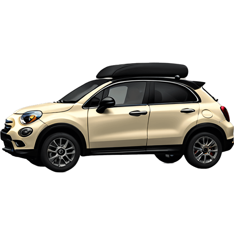 Beige Fiat 500x with Black roof emoji