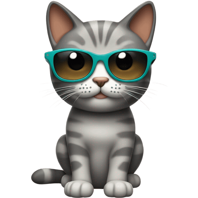 Cat with sunglasses ￼ emoji