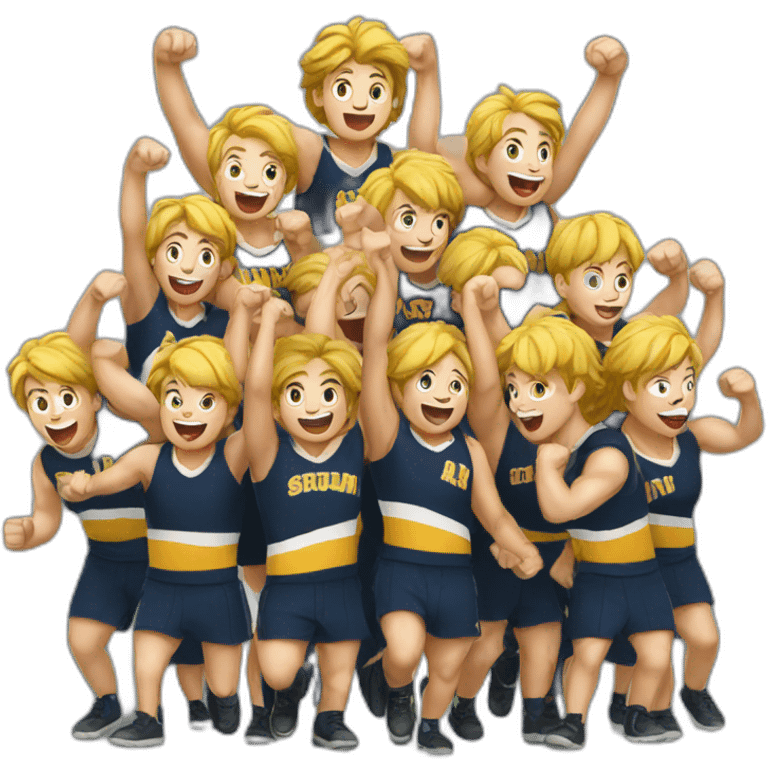 cheering scrum team emoji