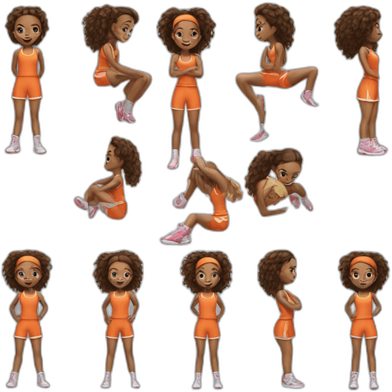 sporty girls emoji