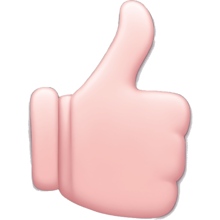 Light pink thumbs up emoji