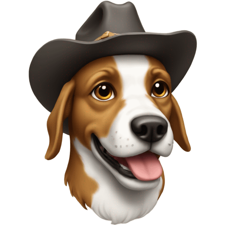 Cowboy dog emoji