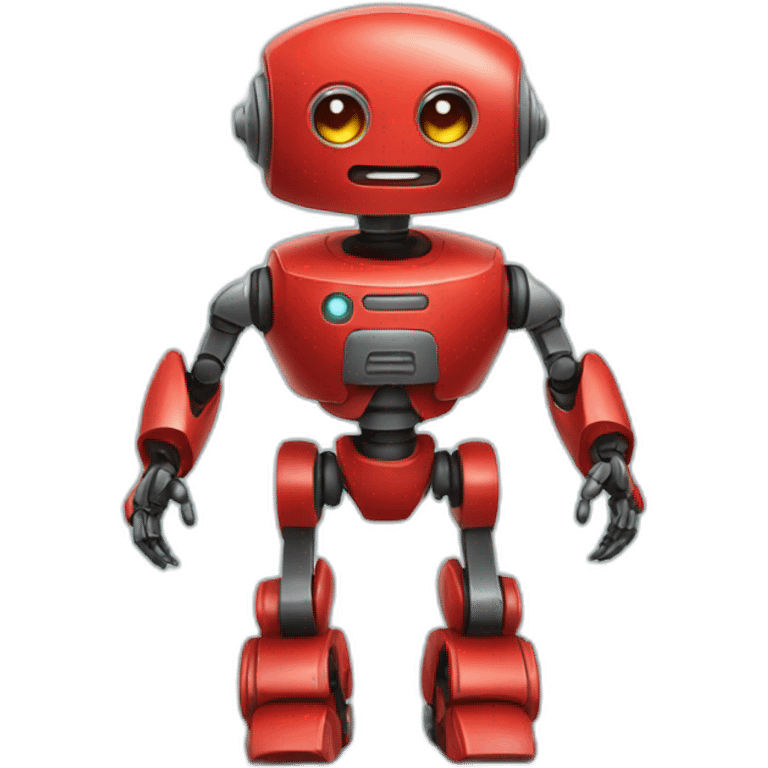 cute little red robot emoji