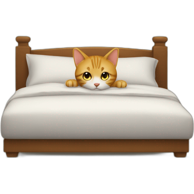 Un chat sur un lit emojis emoji