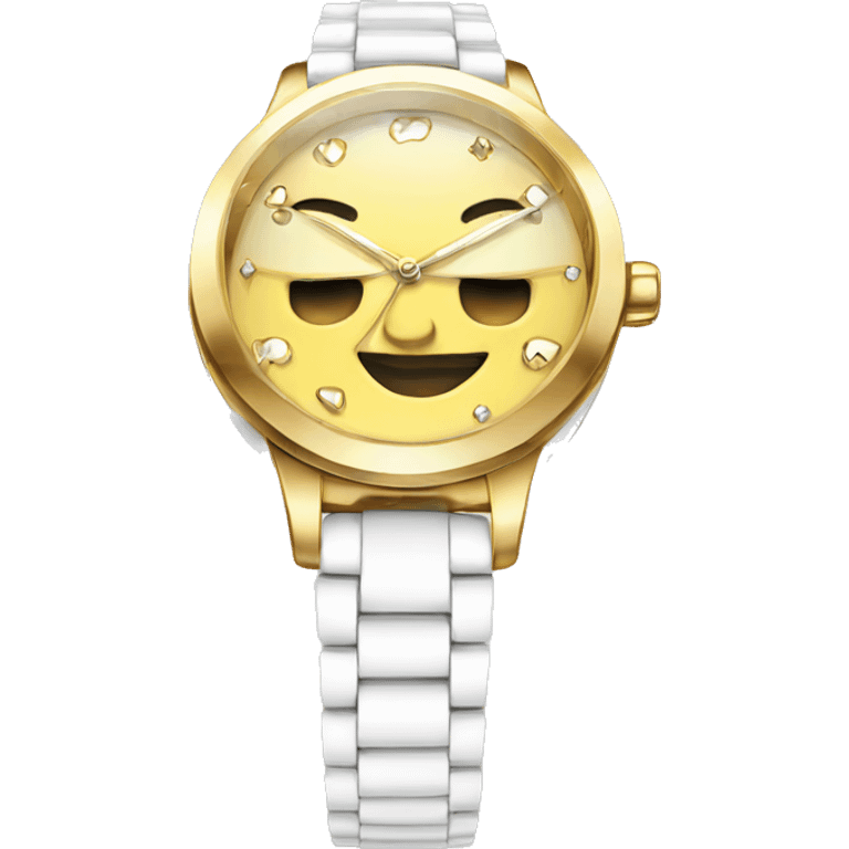 white luxury female watch emoji