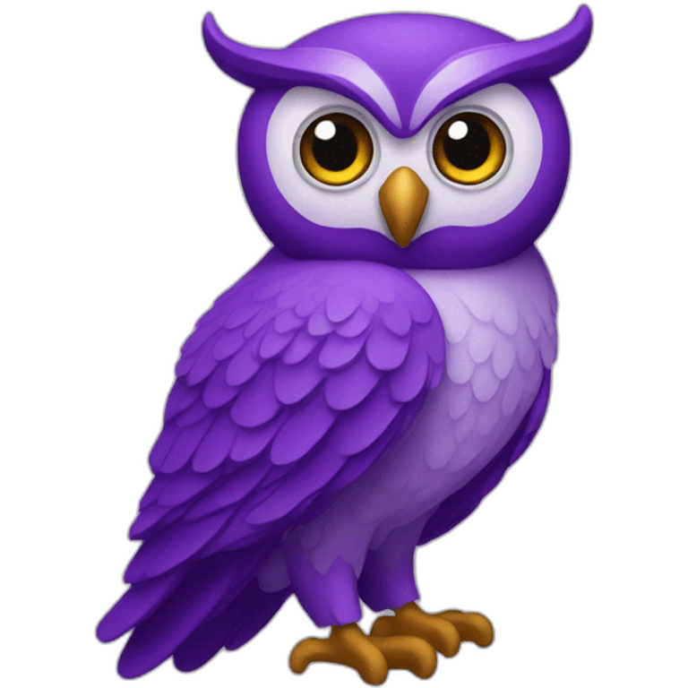 purple owl emoji