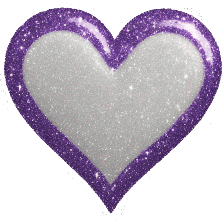 Glitter heart emoji