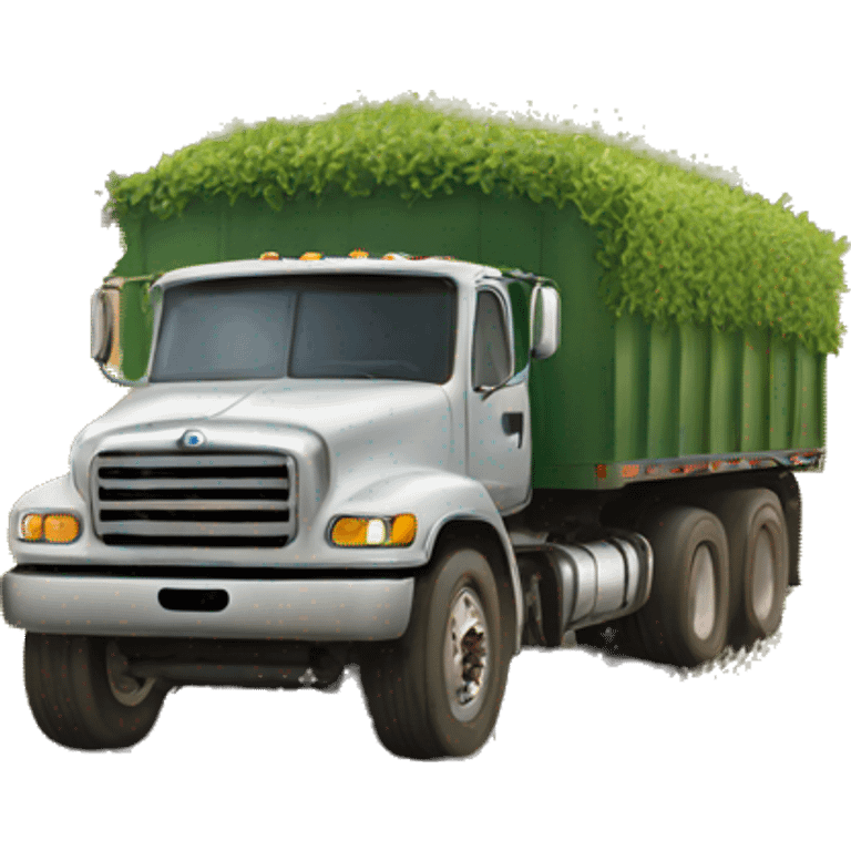 Truck in field emoji