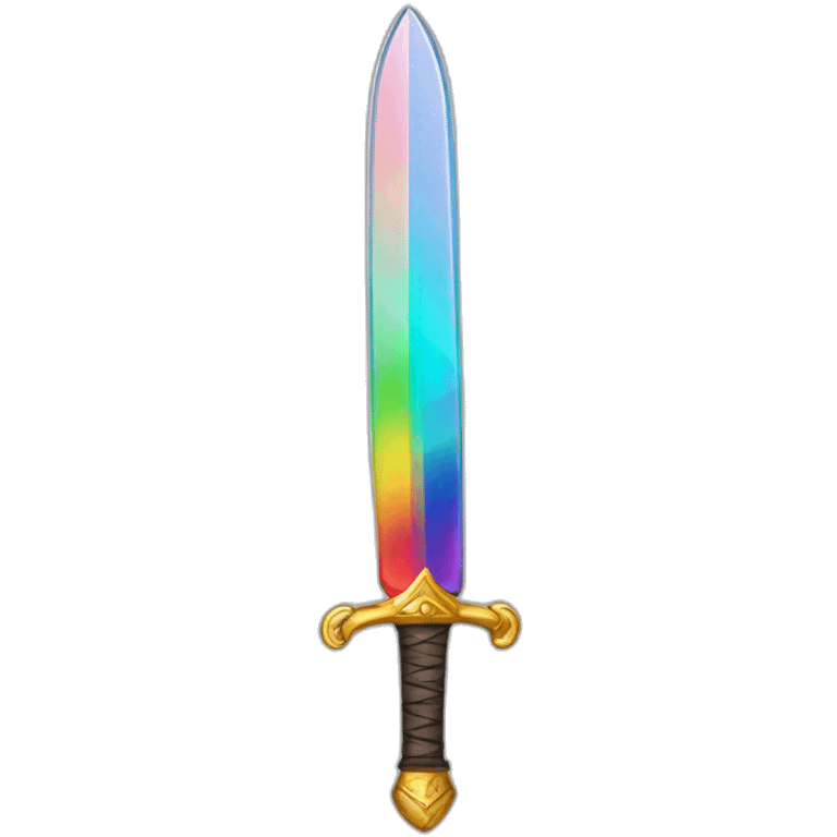 sword rainbow glass emoji