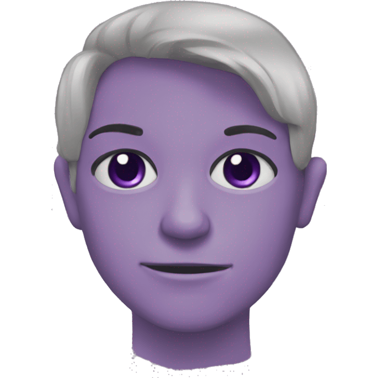 Realistic purple t emoji