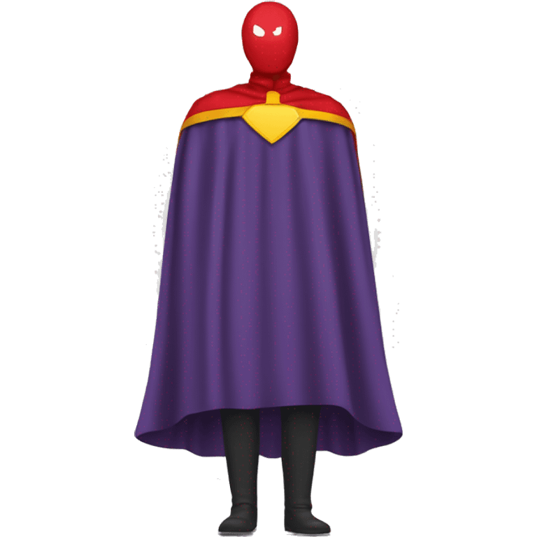 headless super hero cape emoji