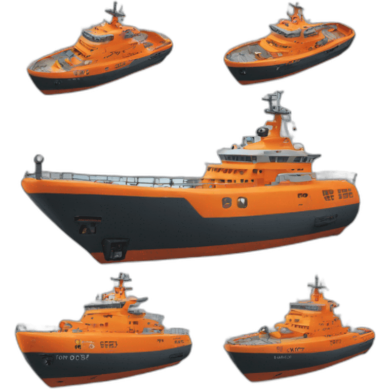 orange rescue ship emoji