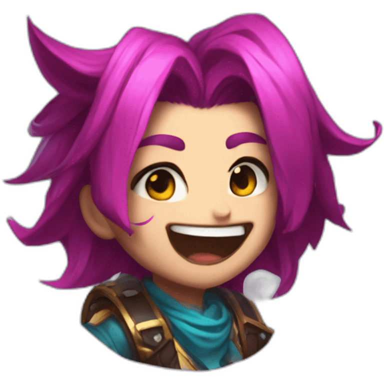 Jinx in the League of Legends emoji