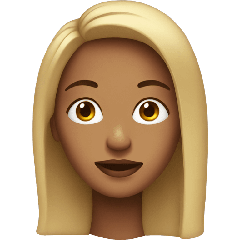 A womans face emoji