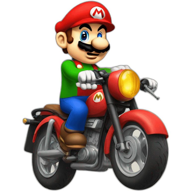 Mario bike emoji