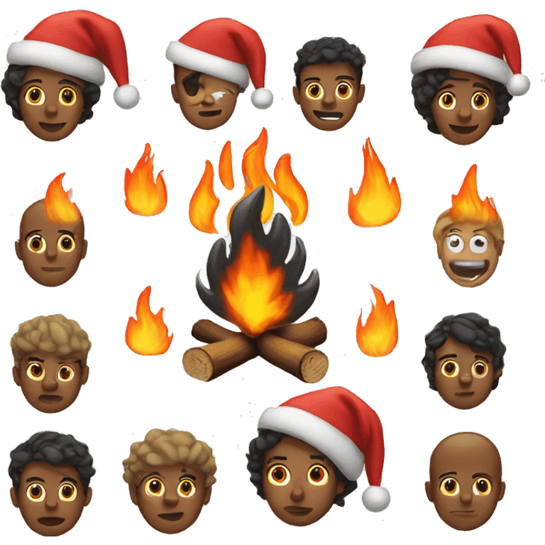 Fire Christmas emoji