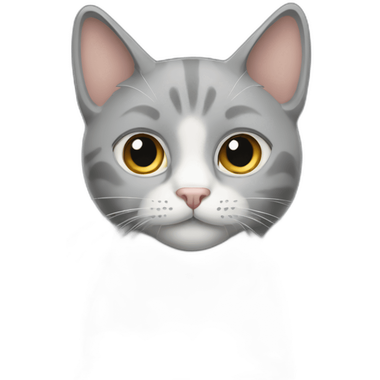 grey cat with sheba package emoji