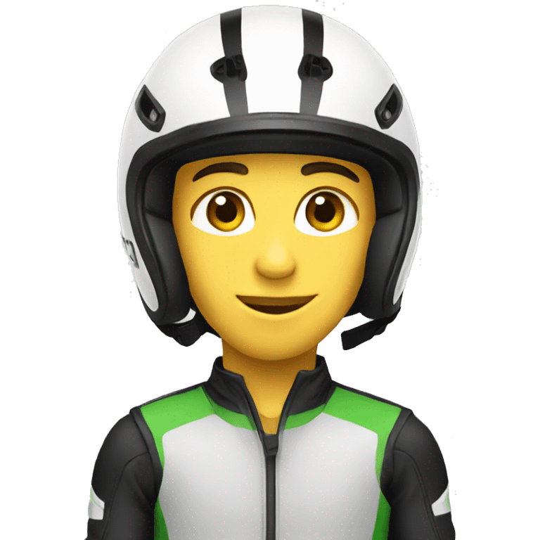 racer male with a helmet emoji