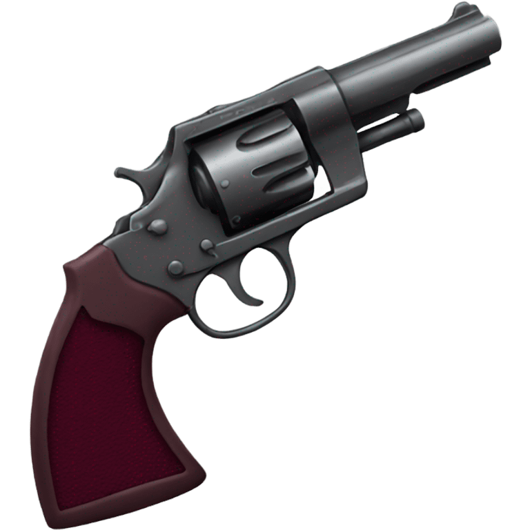 burgundy revolver emoji